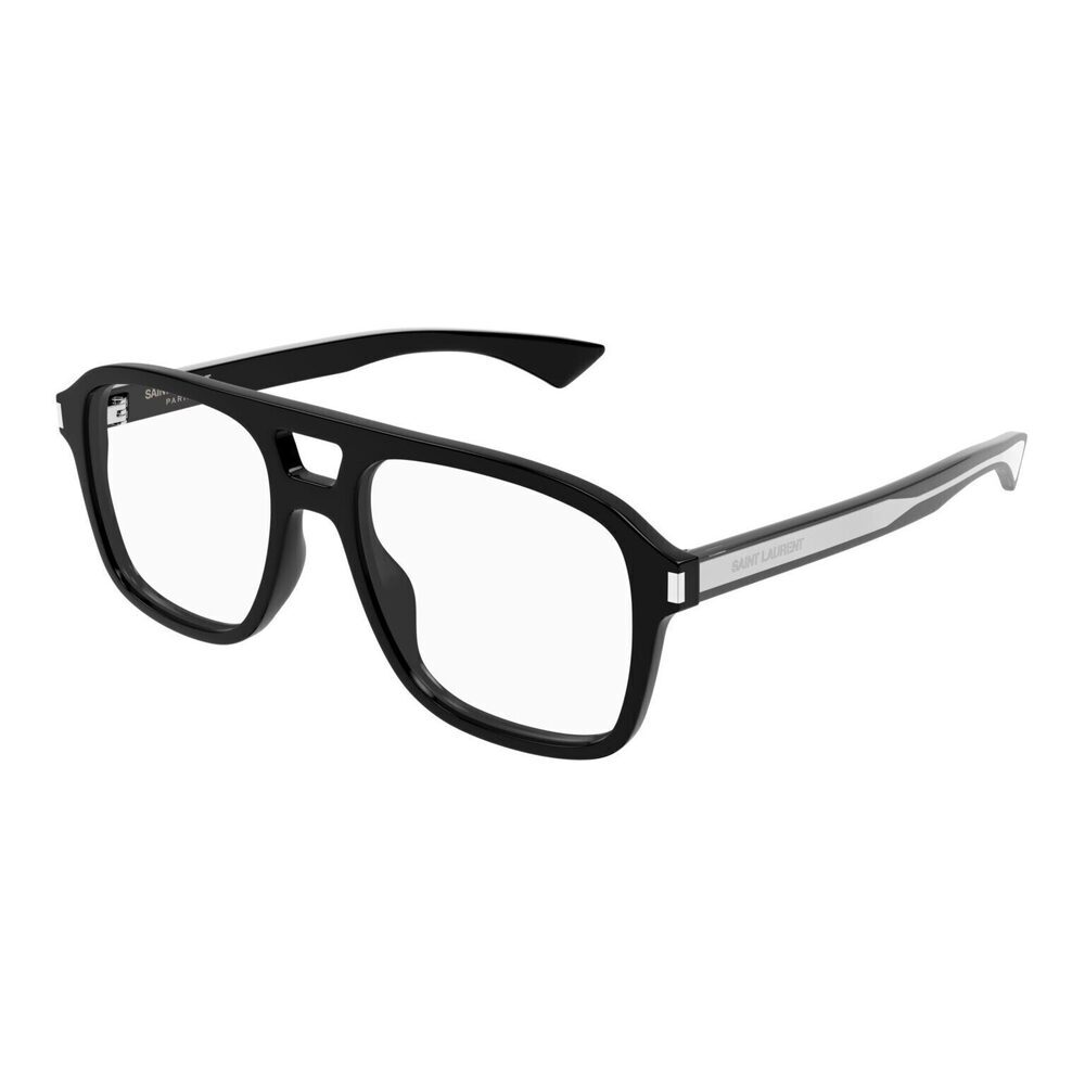 NWT Yves Saint Laurent SL-881-OPT Black Crystal 55mm Eyeglasses